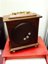 Đồng hồ cổ để bàn Liên xô cổ, vỏ gỗ, máy 3 tuần - MS546