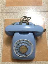 Điện thoại quay số Nhật xưa, mầu xanh da trời -  mã số 654