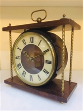 Đồng hồ liên xô cũ 4 cột đồng, vỏ gỗ - MS868