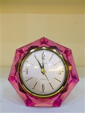 Đồng hồ để bàn pha lê màu hồng cực đẹp - mã số MS975